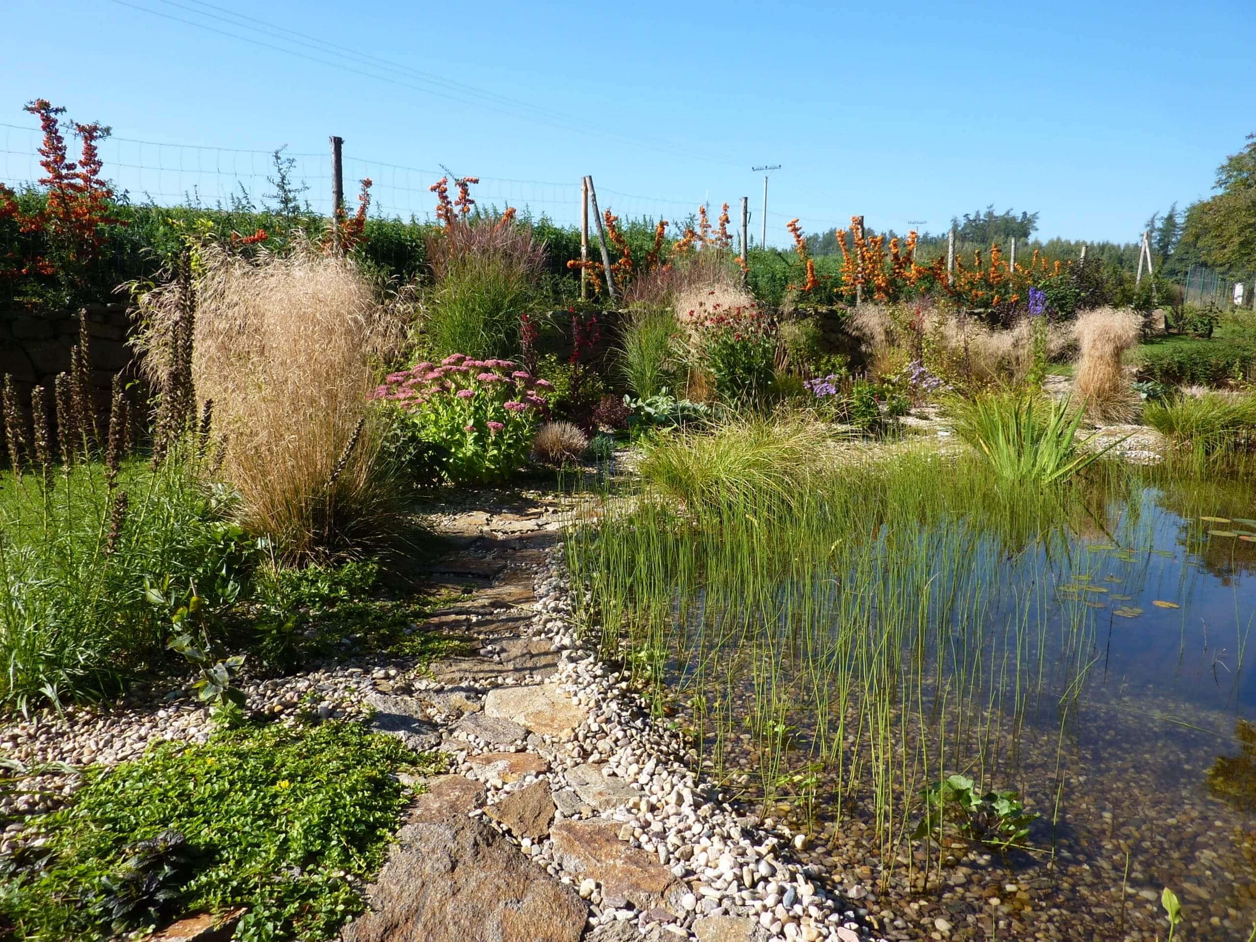 Přírodní kompozice zahrady od Atelier Gaia